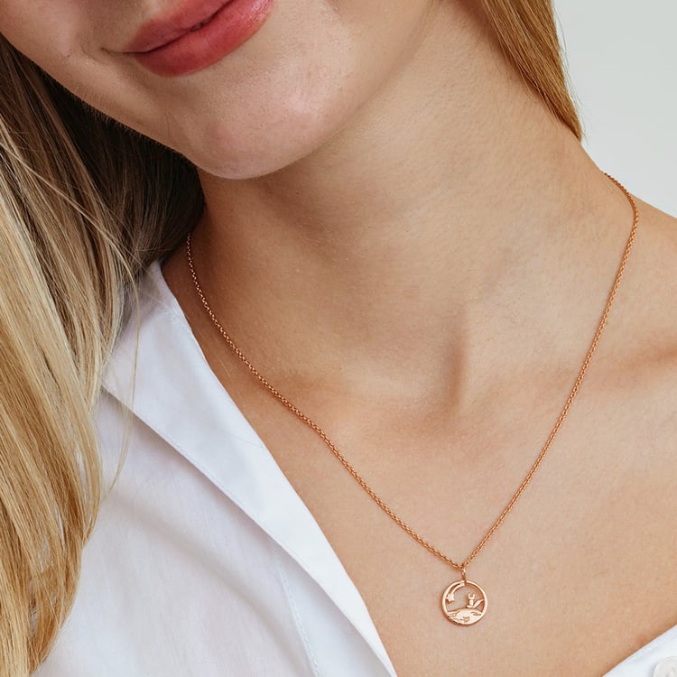 Stříbrný vykrojený přívěsek s liškou Malý princ 162624