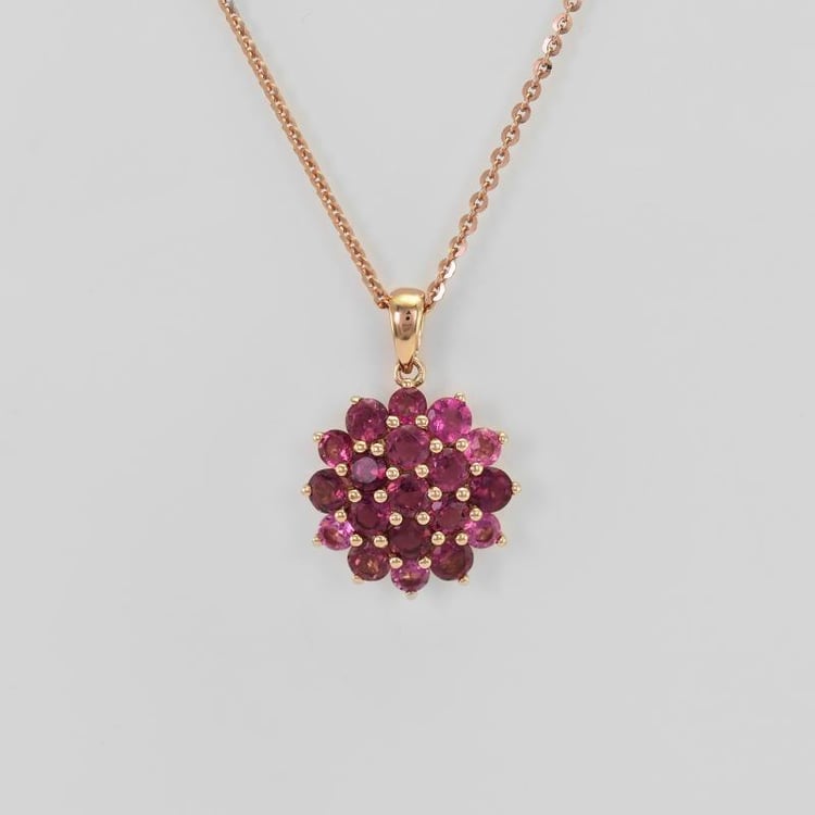 Kolekce šperků s turmalínovými květy 4736