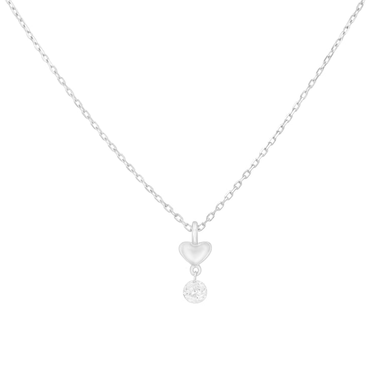 Romantický přívěsek z bílého zlata