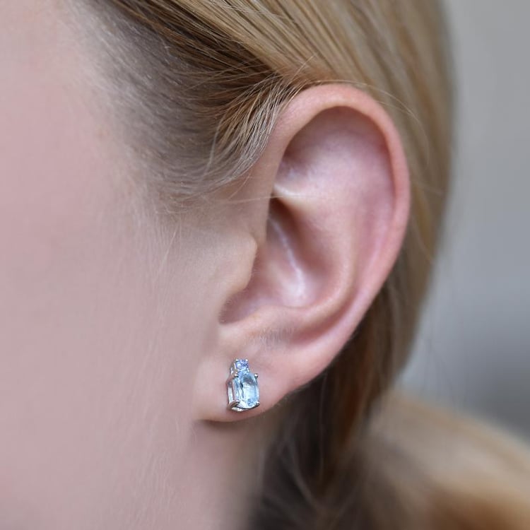 Napichovací stříbrné náušnice 21683