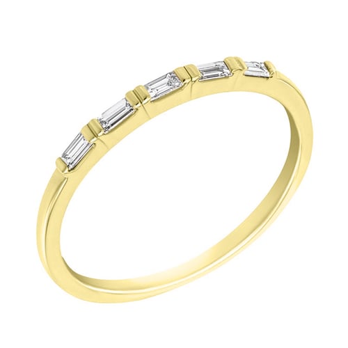 Eternity prsten s lab-grown baguette diamanty Vamala