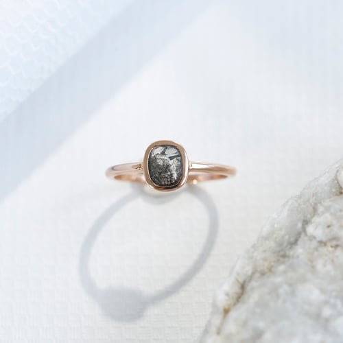 Prsten s emerald salt and pepper diamantem Christy