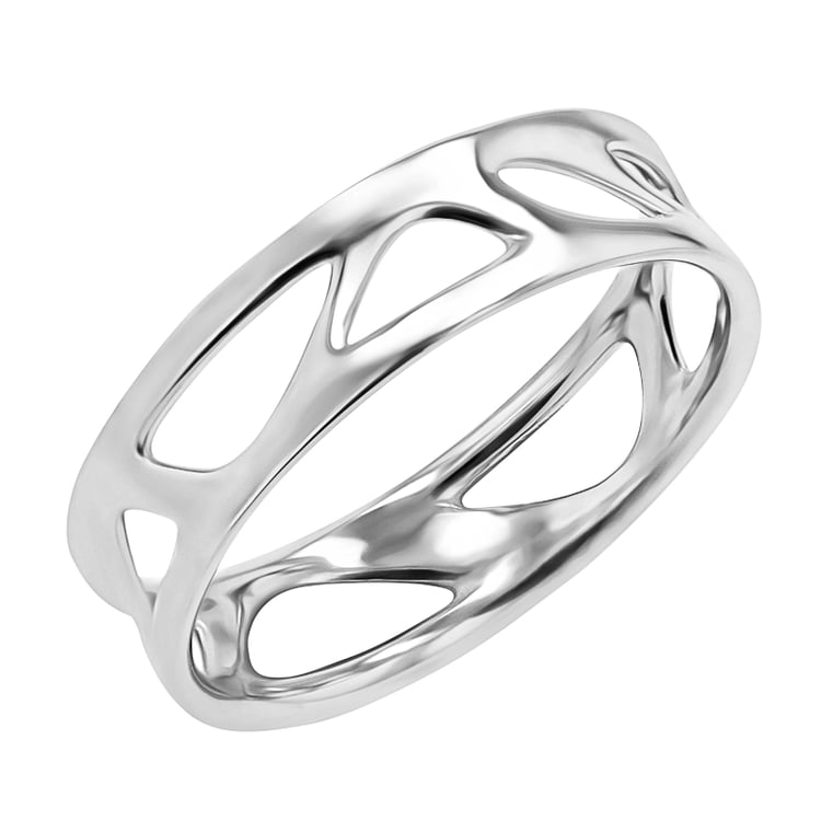 Zlaté netradiční snubní prsteny Bionic 145425