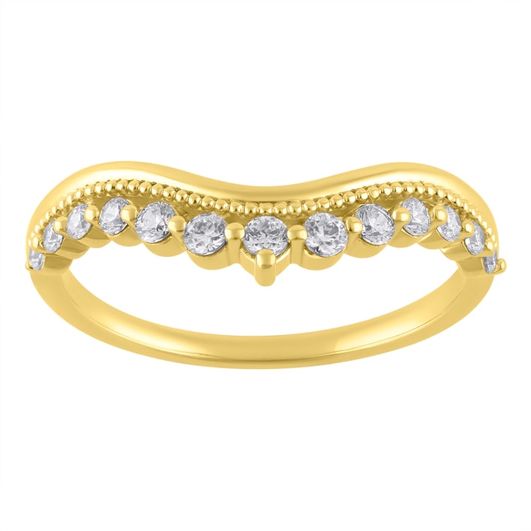 Zlatý prsten s lab-grown diamanty Dani