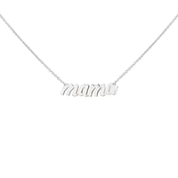 Stříbrný náhrdelník s nápisem Mama