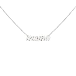 Stříbrný náhrdelník s nápisem Mama