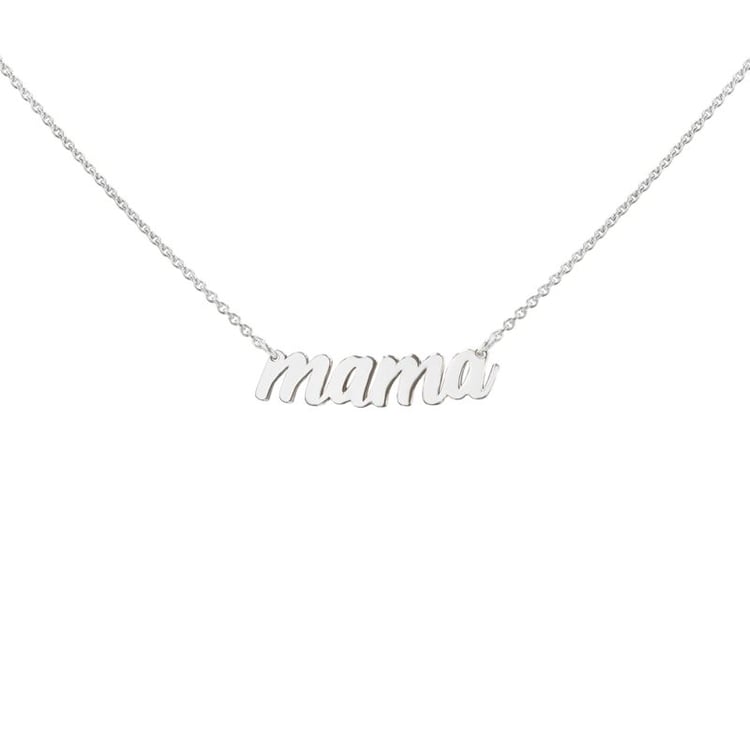 Stříbrný náhrdelník s nápisem Mama