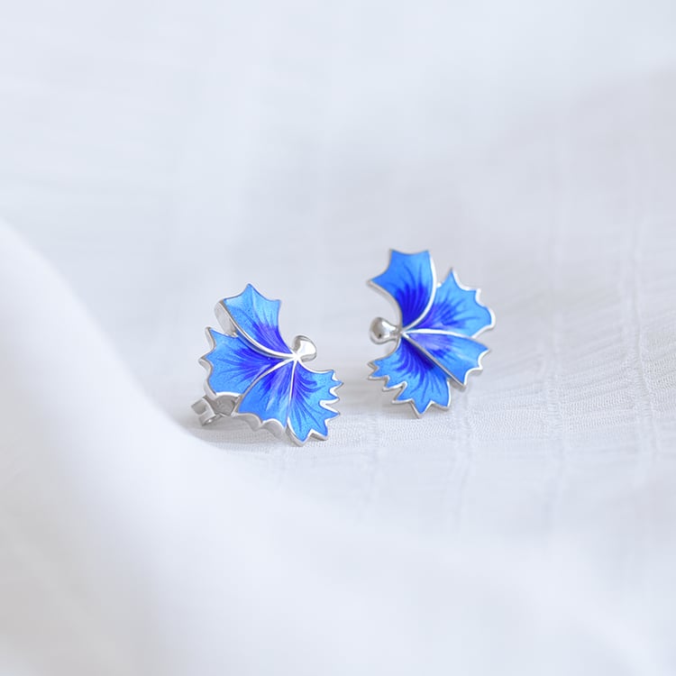 Náušnice s květinovým motivem 64098