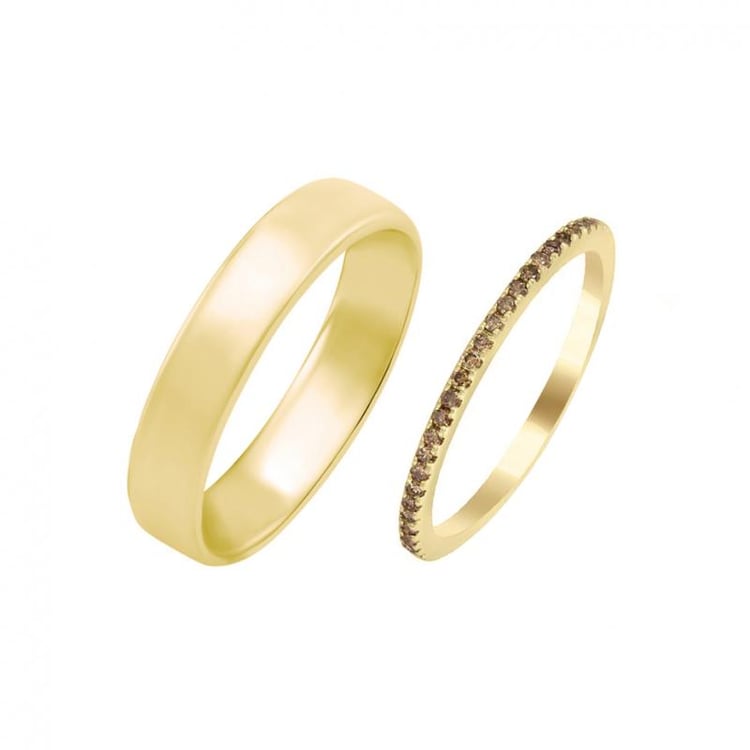 Snubní prsteny eternity a komfortní 30713