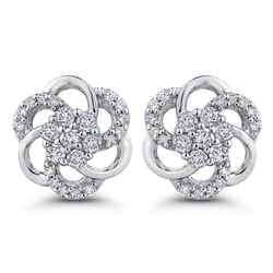 Diamantové náušnice ve tvaru květů Belisario