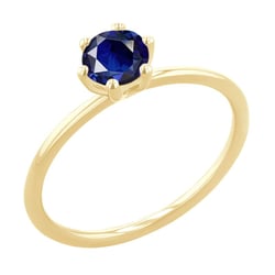 Zásnubní prsten se safírem Birdie