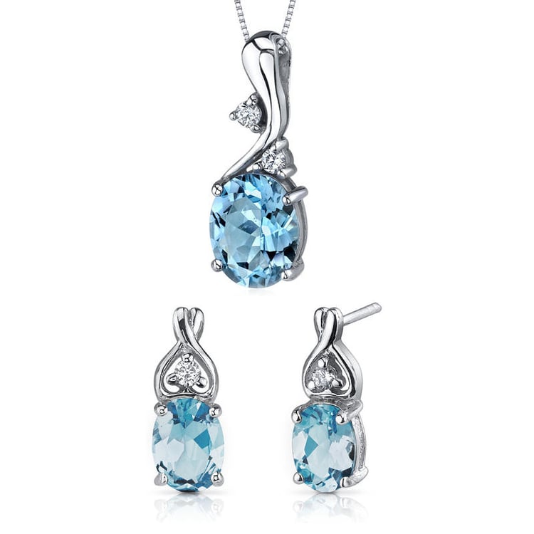 Kolekce šperků se švýcarskými oválnými topazy Kaedi