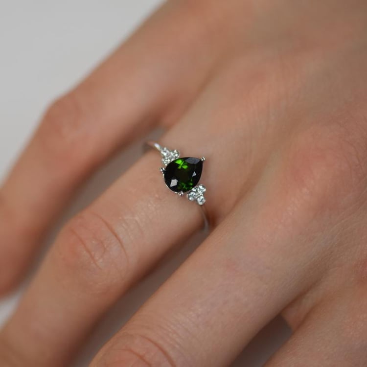 Zásnubní prsten s ČGL turmalínem 21141