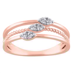 Zlatý prsten s lab-grown diamanty Joe