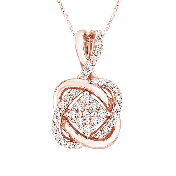 Přívěsek z růžového zlata 93114