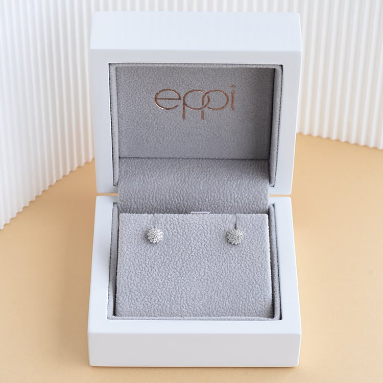 Zlaté náušnice s květy 95973