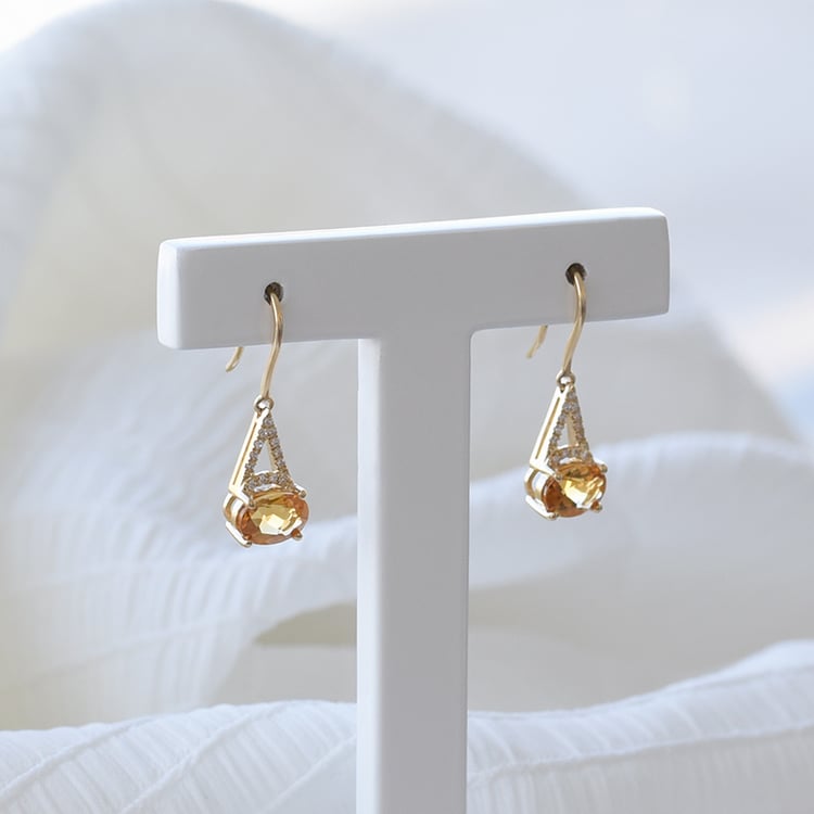 Náušnice s citríny 71173