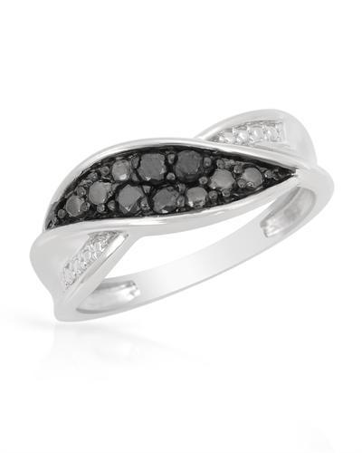 Diamantový prsten ze stříbra