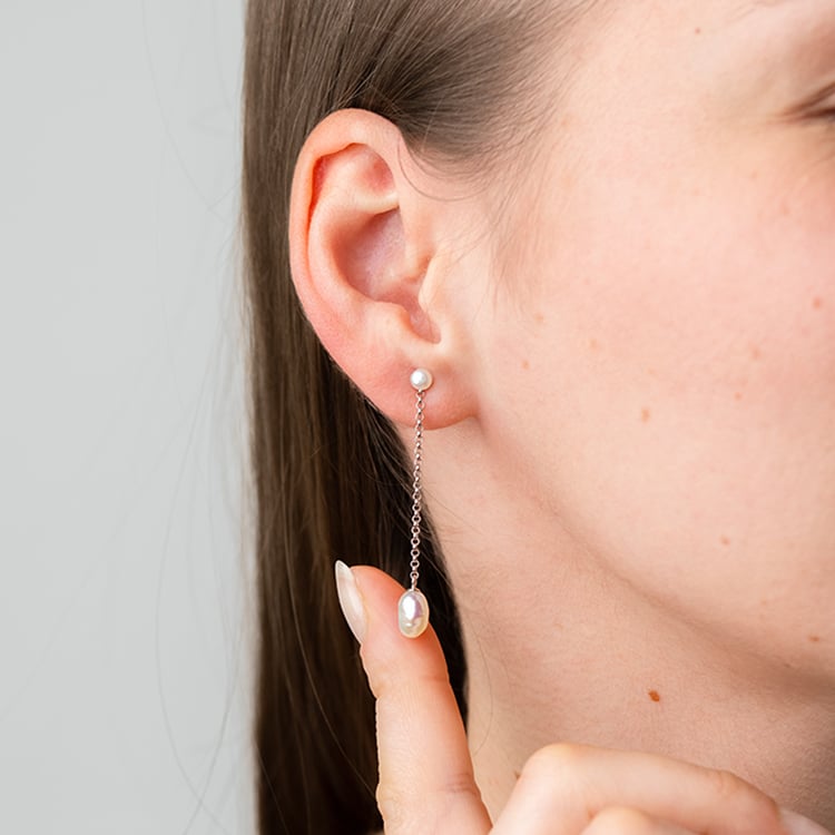 Visací perlové náušnice 2v1 Demery 147696