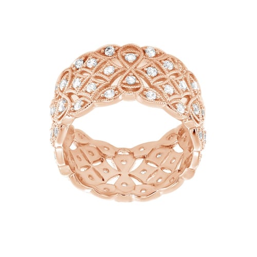 Moderní stříbrný prsten s diamanty Bernt