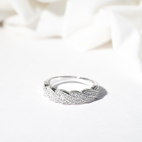 Eternity prsten s lab-grown diamanty a pánský komfortní prsten Kalpini
