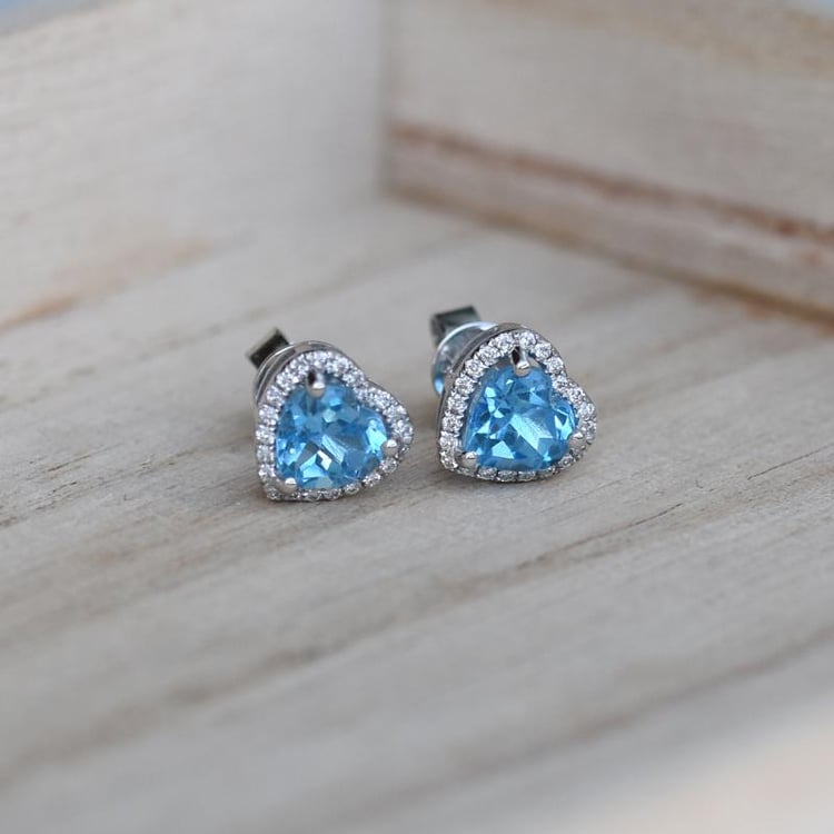 Náušnice s topazy 13255