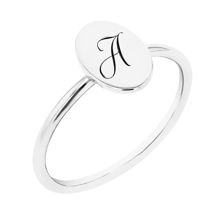 Oválný prsten s gravírem písmene Riley 98507