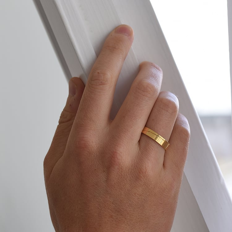 Pánský snubní prsten 64364