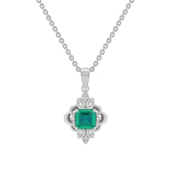Přívěsek s diamanty a smaragdem Kolour