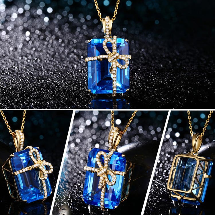 Náhrdelník s topazem 17142