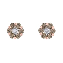 Diamantové náušnice ve tvaru květinek Oakley