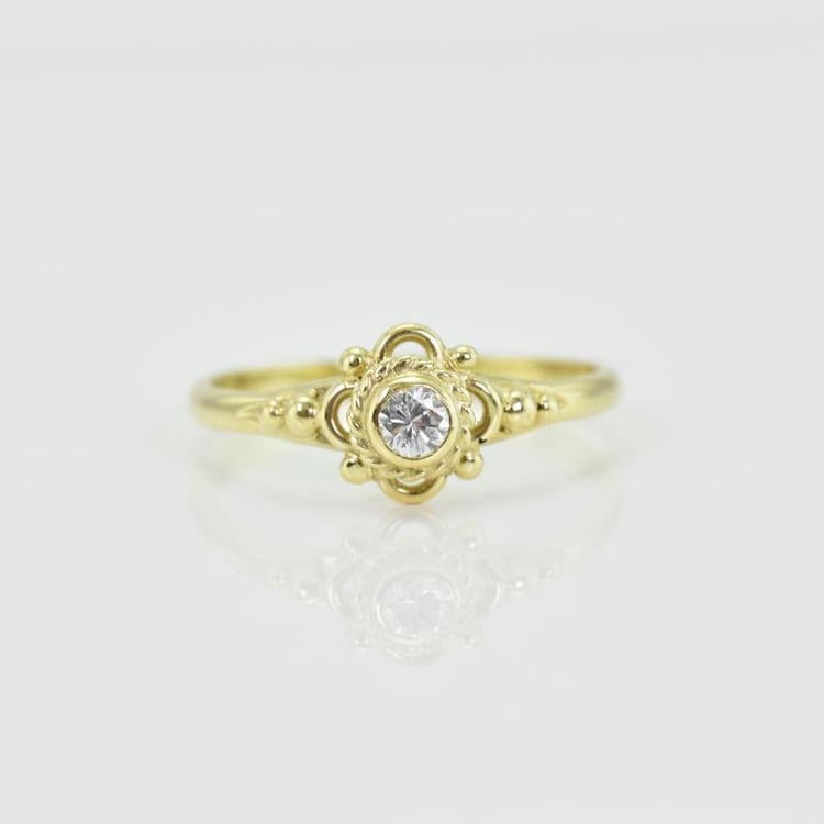 Prsten s diamantem 14675