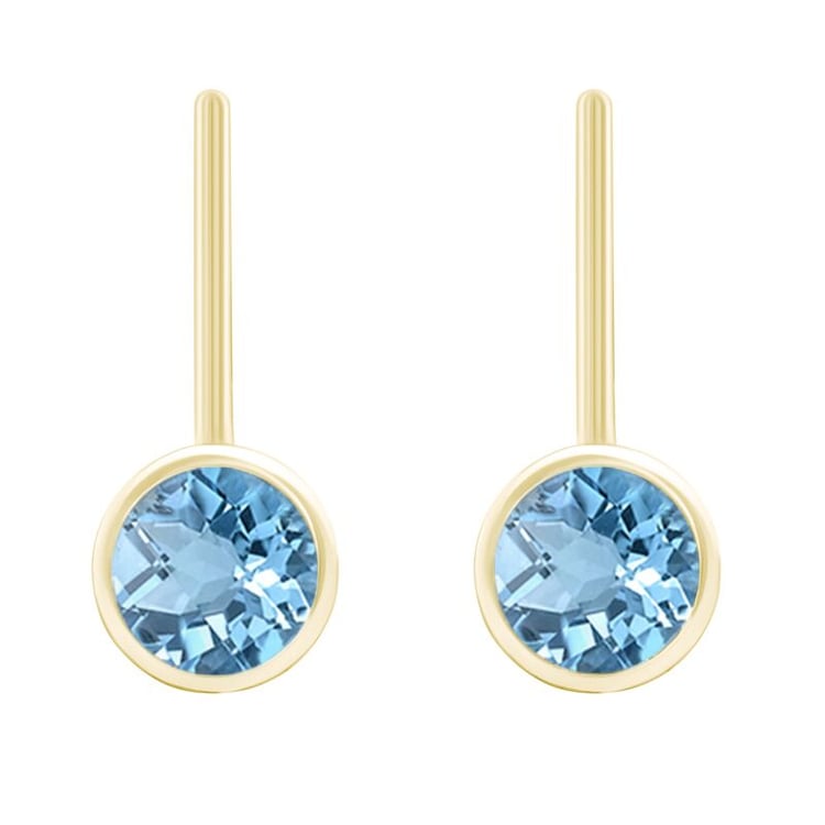 Topazové visací náušnice 43571