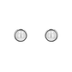 Stříbrné napichovací náušnice s perlami Sophia
