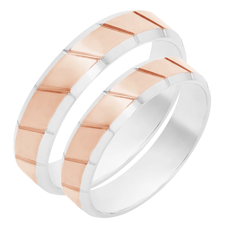 Snubní prsteny z růžového zlata 80373