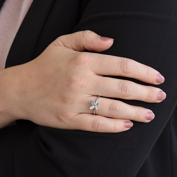 Romantická kolekce šperků s topazy a diamanty Ellis 106231