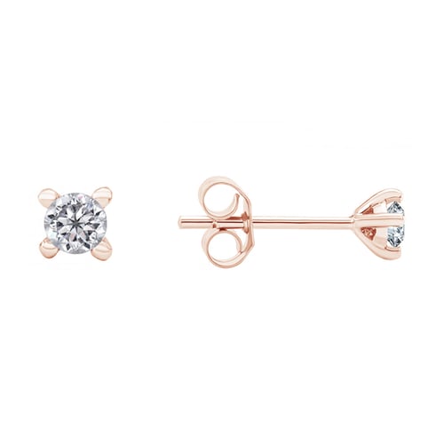 Napichovací náušnice s moissanity Habika