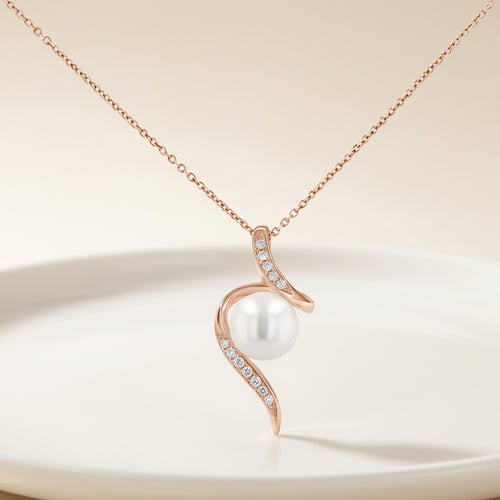 Přívěsek s perlou a diamanty Acanda