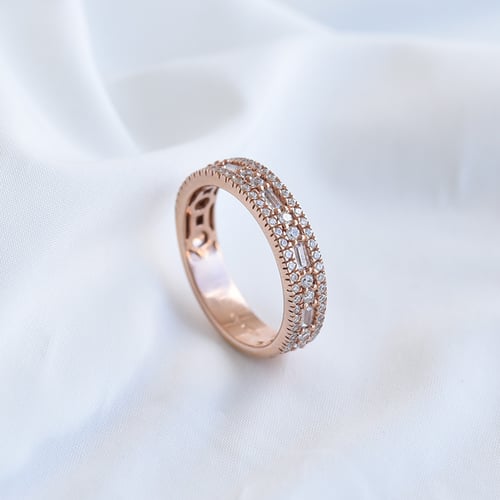 Luxusní half eternity prsten s diamanty Irenaeus