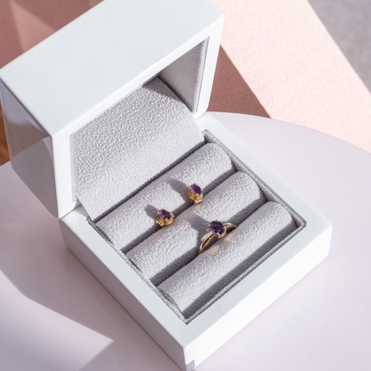 Ametystové náušnice 118631