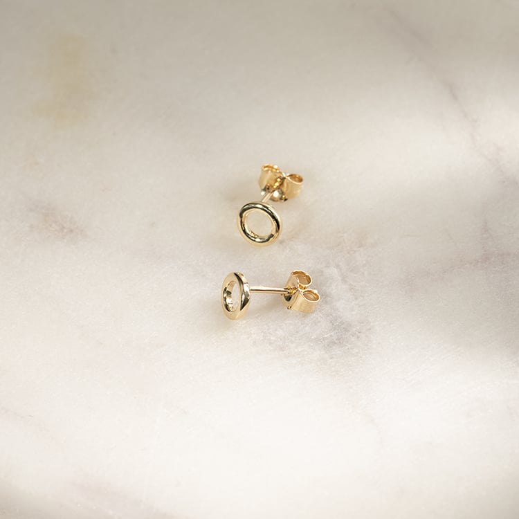 Stříbrné napichovací karma náušnice Belisa 134341