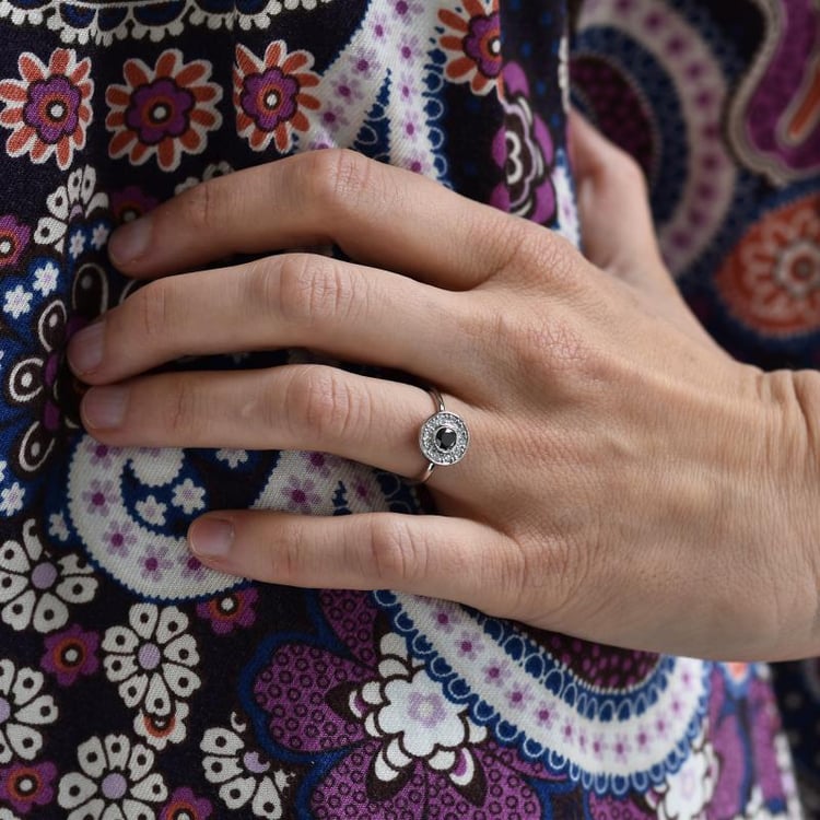 Zlatý zásnubní prsten 34856