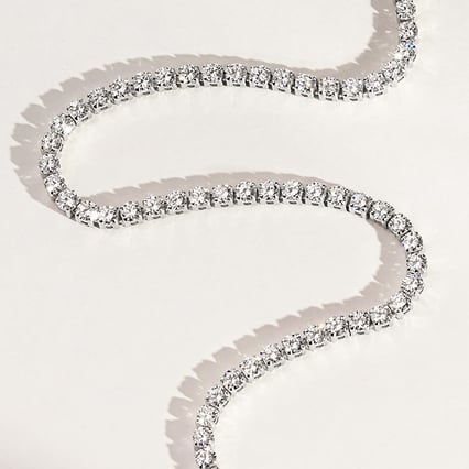 Zlatý tenisový náramek s lab-grown diamanty Shimayra