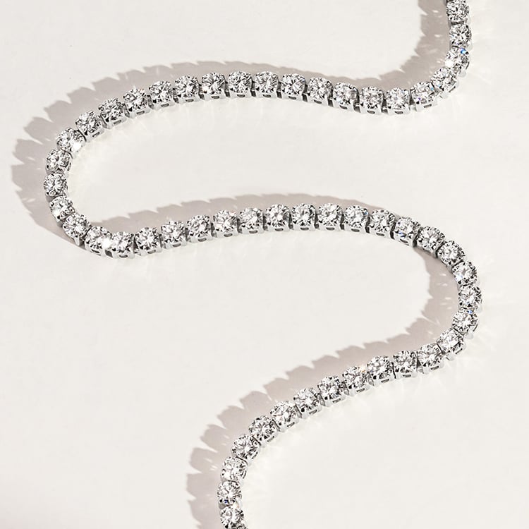 Zlatý tenisový náramek s lab-grown diamanty Shimayra 156072