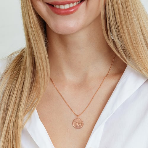 Stříbrný přívěsek s atypickým povrchem a diamantem Malý princ