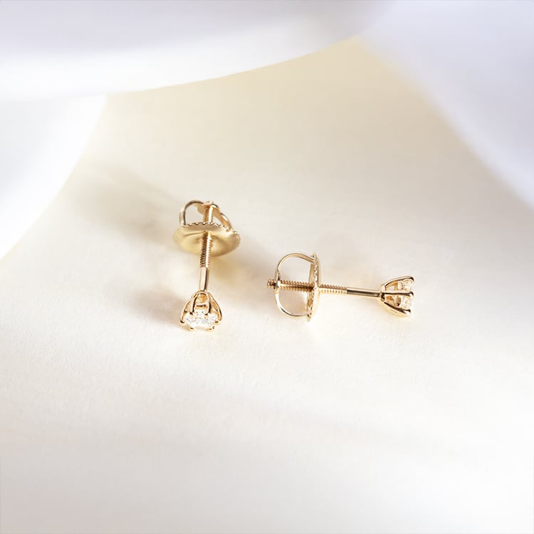 Zářivé náušnice s 0.20ct diamanty Docala 151306