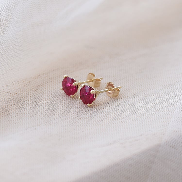 Rubínové náušnice 69146