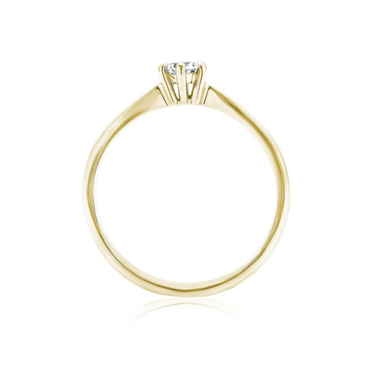 Zlatý zasnubní prsten Dwyn 22062