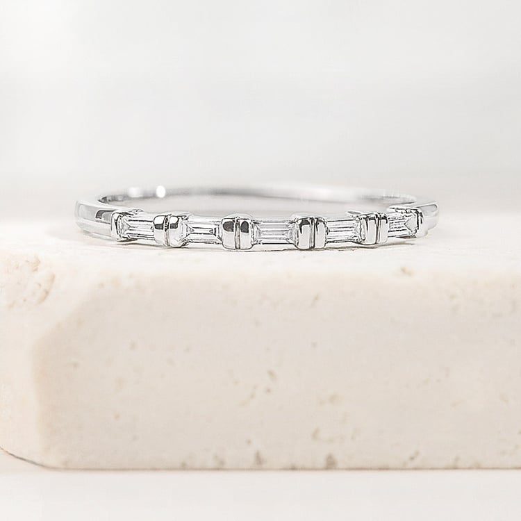 Eternity prsten s lab-grown baguette diamanty Vamala 156292