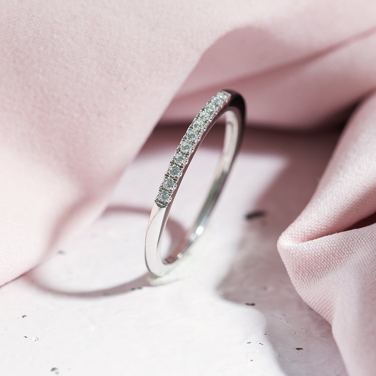 Keramický prsten s lab-grown diamanty Danyl 121877